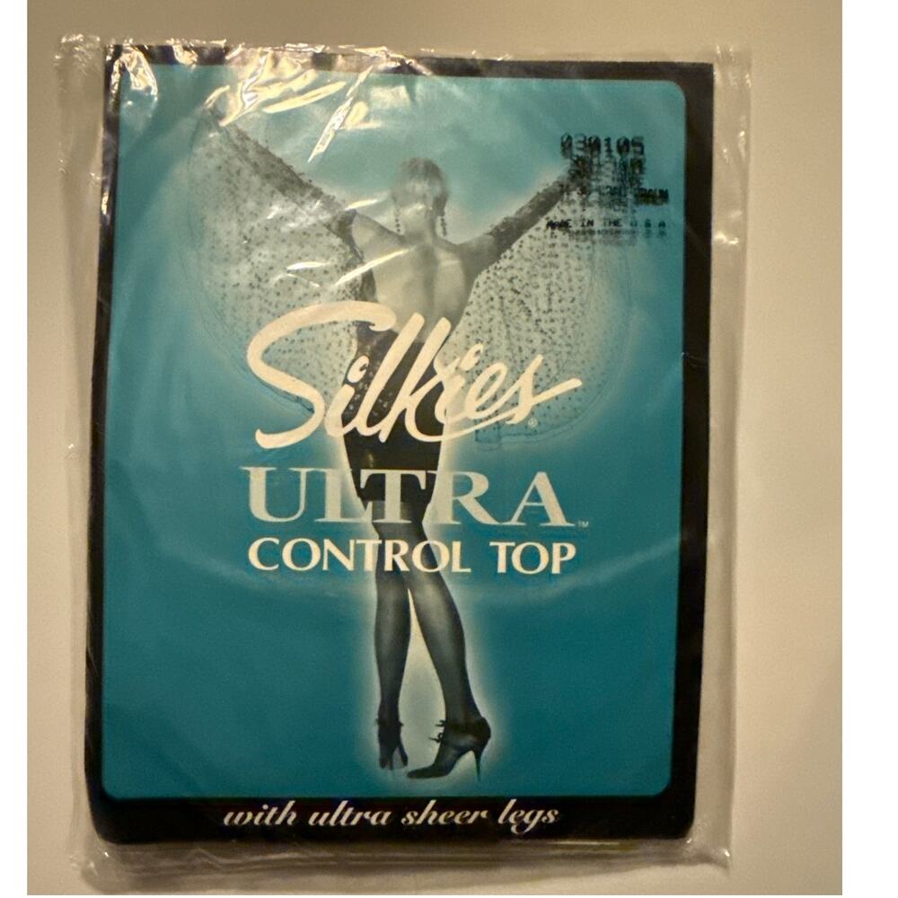 Vintage Silkies Ultra Control Top Pantyhose Taupe | Small | Ultra Sheer Legs